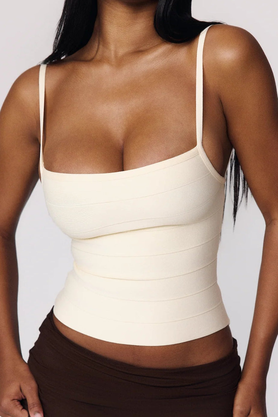 Top de vendaje blanco